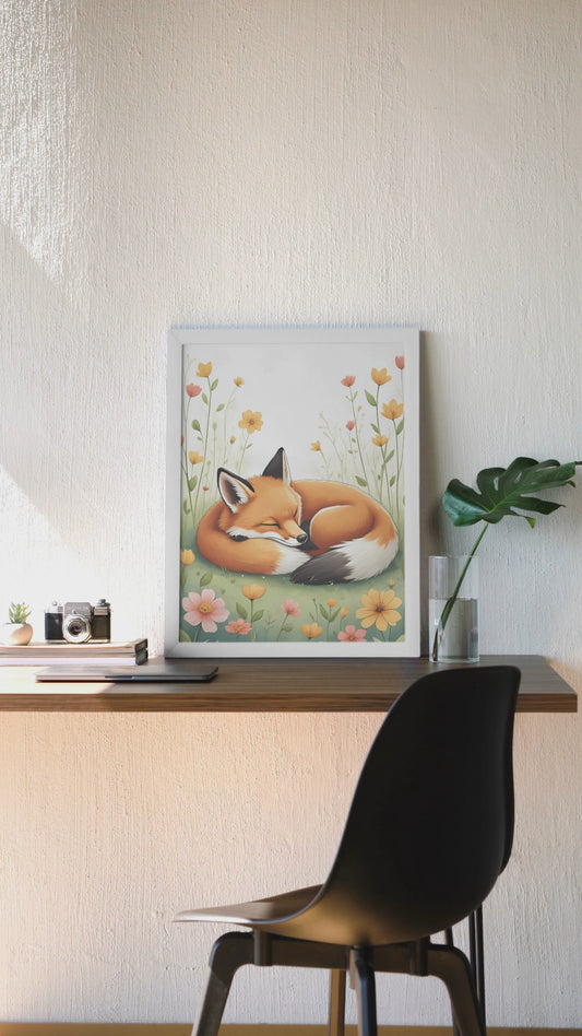 Fuchs mit Blütentraum · Liebevoll & verspielt