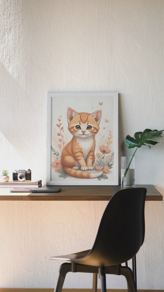 Orangene Katze · Neugier mit Samtpfoten